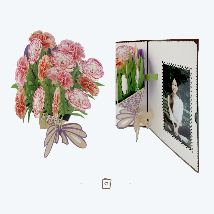 鲜花立体贺卡